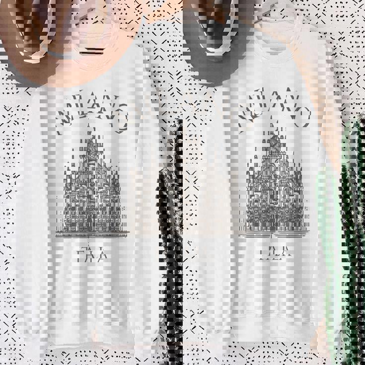 ミラノ イタリア ドゥオーモ 大聖堂 建築 イタリア スウェットシャツ 年配の女性への贈り物