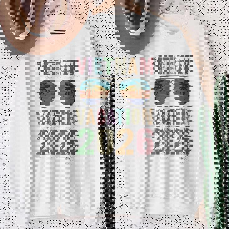 レトロ ベトナム バケーション 2026 旅行 ビーチ 旅行 マッチング スウェットシャツ 年配の女性への贈り物