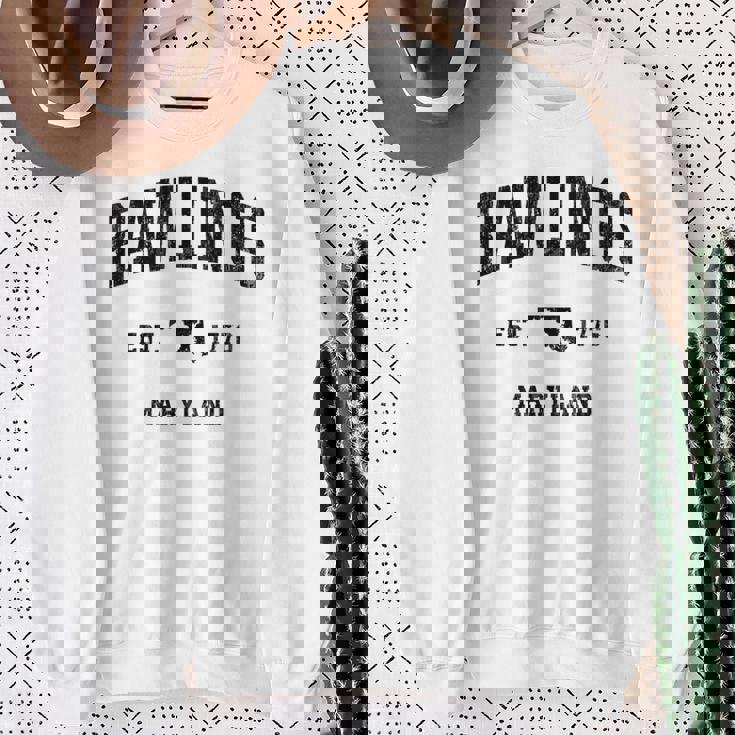 ローリングス メリーランド Md ヴィンテージ アスレチック ブラック スポーツデザイン 長袖tシャツ スウェットシャツ 年配の女性への贈り物