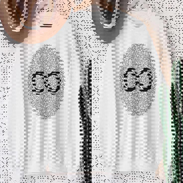 無限大の記号 スウェットシャツ 年配の女性への贈り物