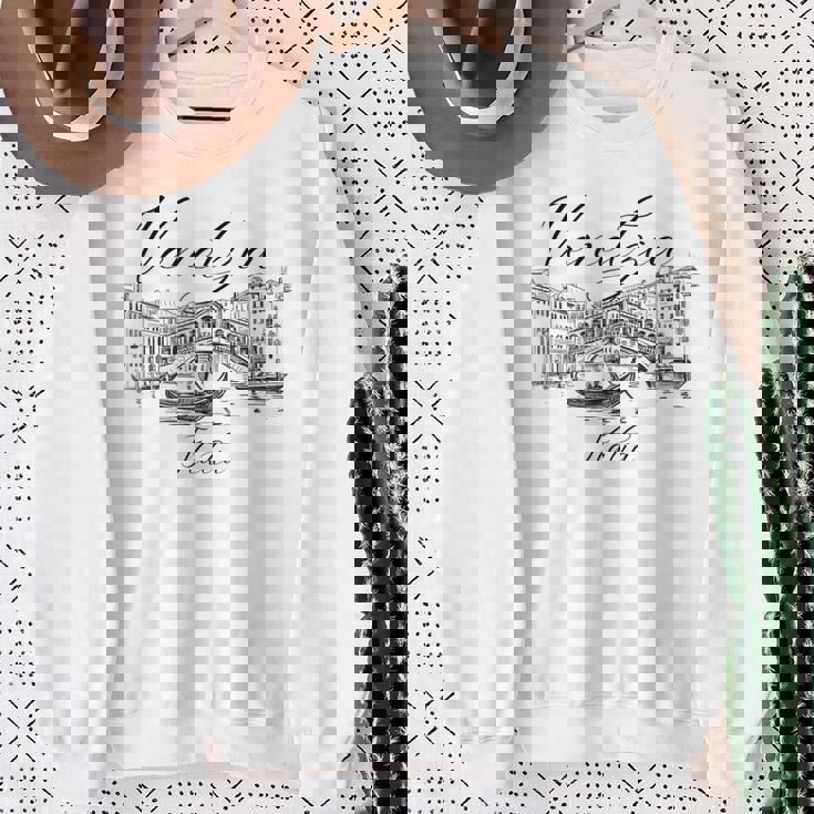 美しいヴェネツィア イタリア ベネチア イタリア お土産 スウェットシャツ 年配の女性への贈り物