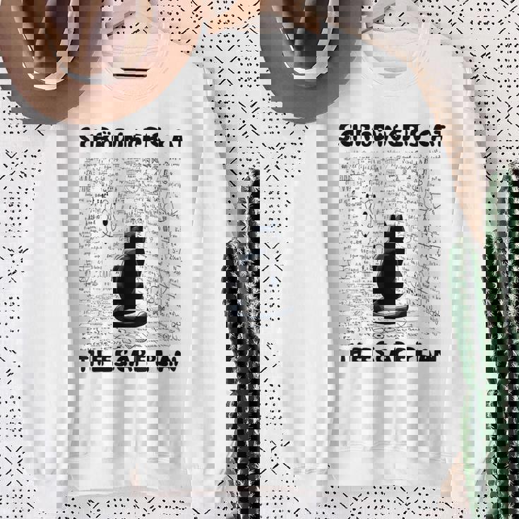 量子物理学教師シュレーディンガーの猫 脱出計画 スウェットシャツ 年配の女性への贈り物