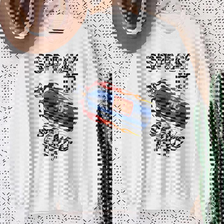 面白いドラッグレースカーnosスプレー Itend It スウェットシャツ 年配の女性への贈り物