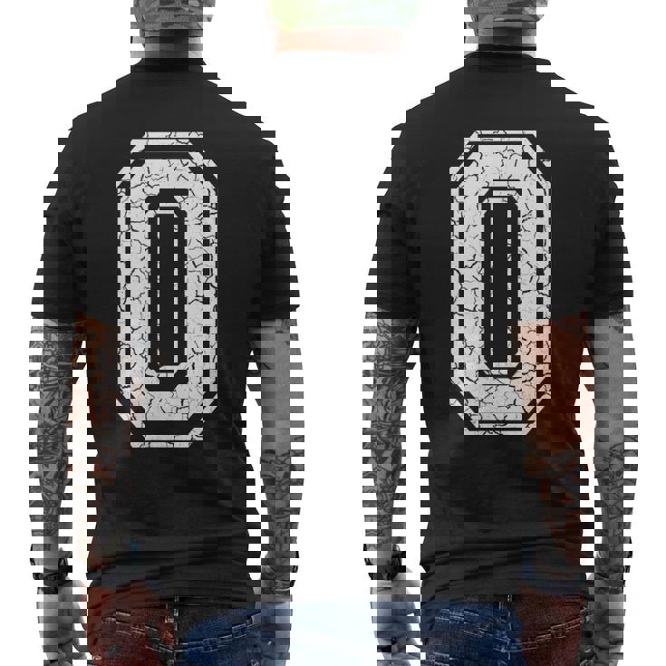 0番チームゼロ スポーツ グランジ 代表チームマッチング メンズTシャツ バックプリント