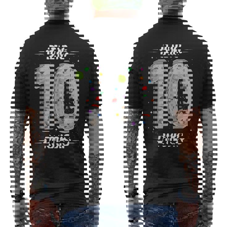 10 Year Old Rock Climbing 10th Birthday Adventures Climber Men's Back Print T-Shirt