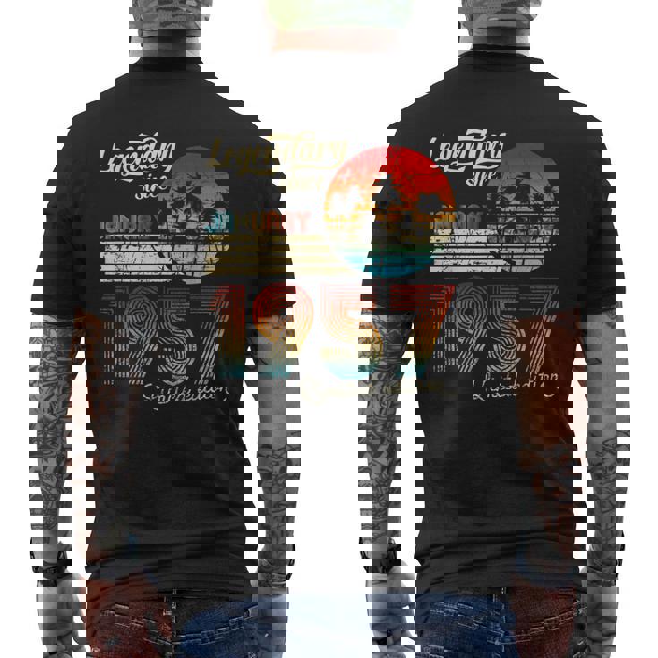 1957年1月から誕生日伝説のギフト メンズTシャツ バックプリント