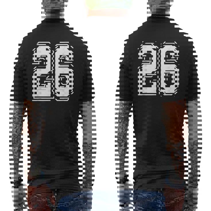 26 Número Camiseta Hombre Estampado Espalda