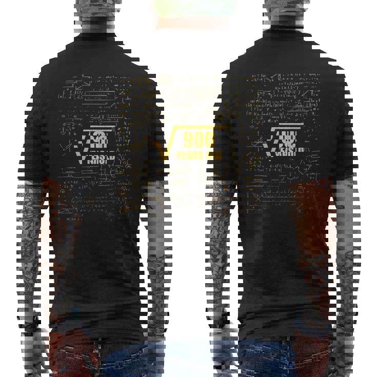 30歳の誕生日 四角根 900 30歳 算数 楽しい メンズTシャツ バックプリント