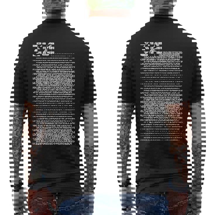 314 円周率の日 数学 非合理数 円周率 長袖tシャツ メンズTシャツ バックプリント