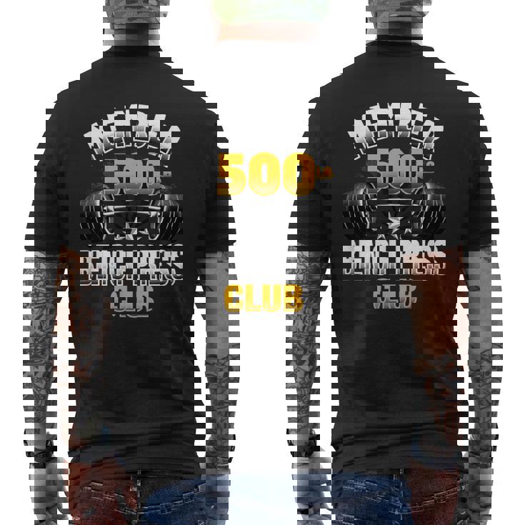 500ポンド ベンチプレスクラブ メンズTシャツ バックプリント