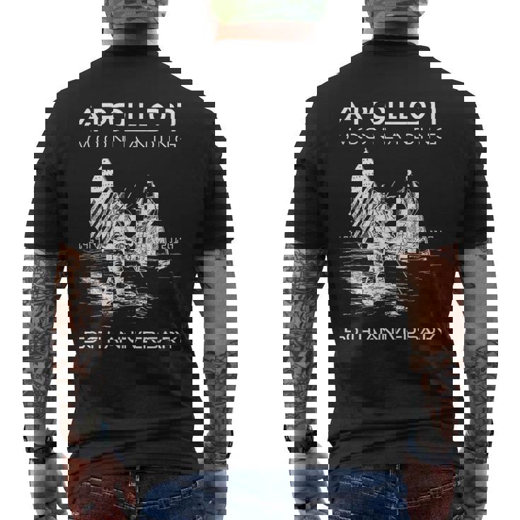 50周年記念 アポロ11号 月面着陸宇宙 ファーストステップ メンズTシャツ バックプリント