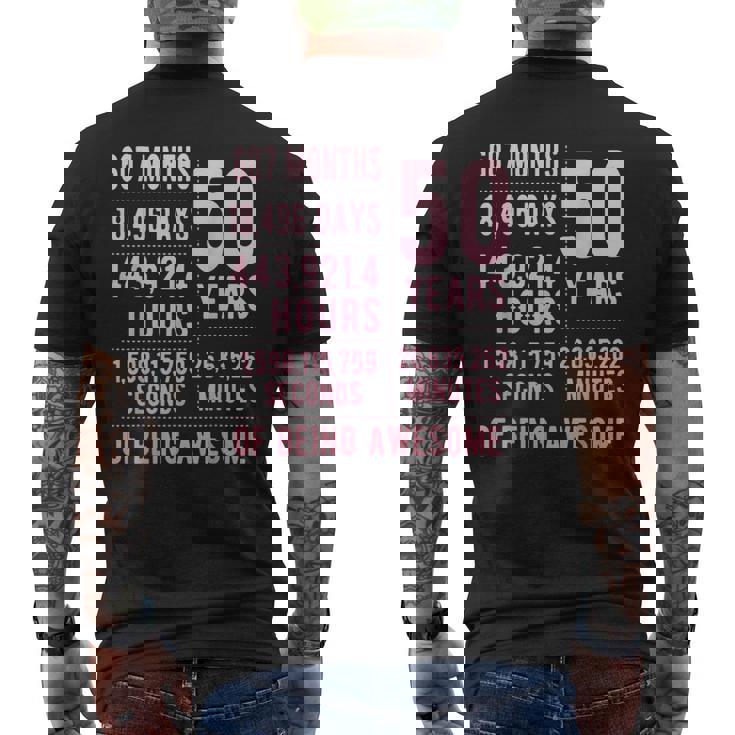 50歳の誕生日 男女 面白い 50歳 メンズTシャツ バックプリント