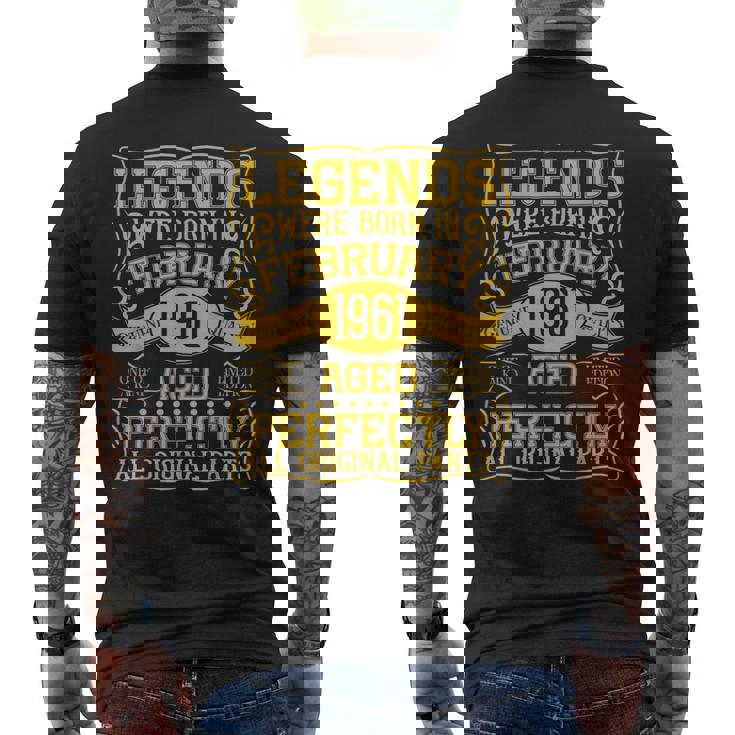 55歳の誕生日伝説は1961年2月に誕生しました。 メンズTシャツ バックプリント