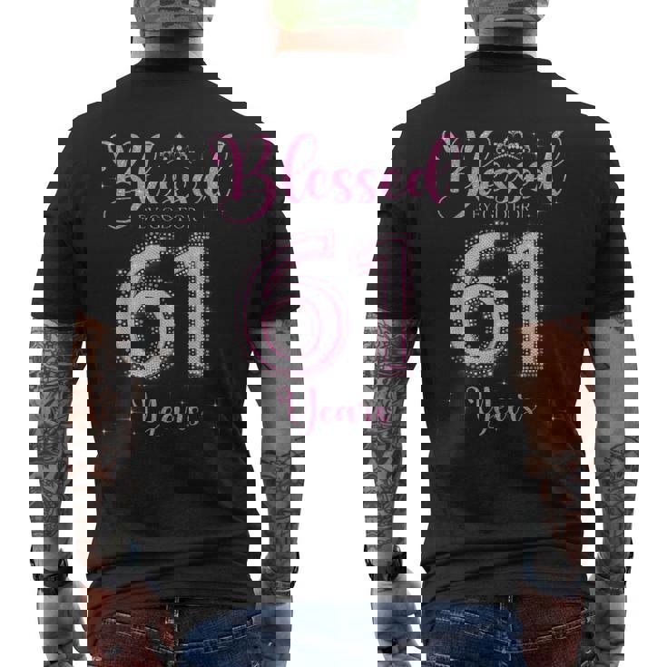 61歳 61歳 61歳 誕生日 61歳 誕生日 メンズTシャツ バックプリント