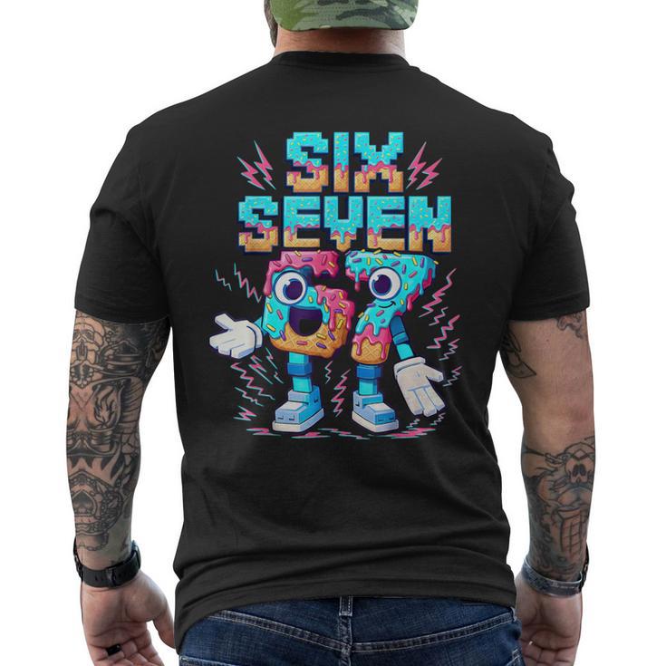 67 Six Seven 6-7 Italian Brainrot Ice Cream Drip Men's T-shirt Back ...