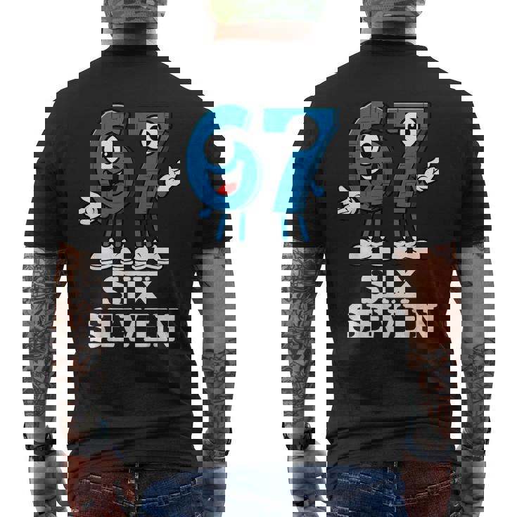 67 シックスセブン 6-7 Gen Alpha イタリアンブレインロットゲームミーム メンズTシャツ バックプリント