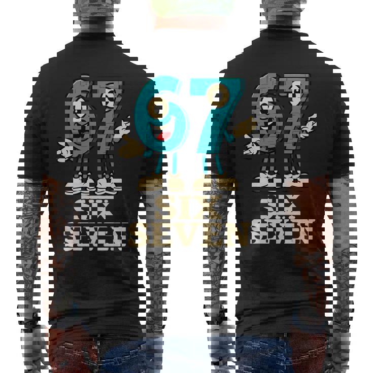 67 シックスセブン 6-7 面白いイタリアンブレインロットスラングゲームミーム 長袖tシャツ メンズTシャツ バックプリント