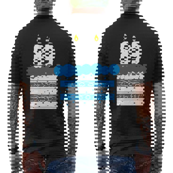 89 歳の誕生日番号 89 89 歳の誕生日番号 長袖tシャツ メンズTシャツ バックプリント