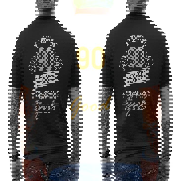 90歳 誕生日 お祝い 90歳 メンズTシャツ バックプリント