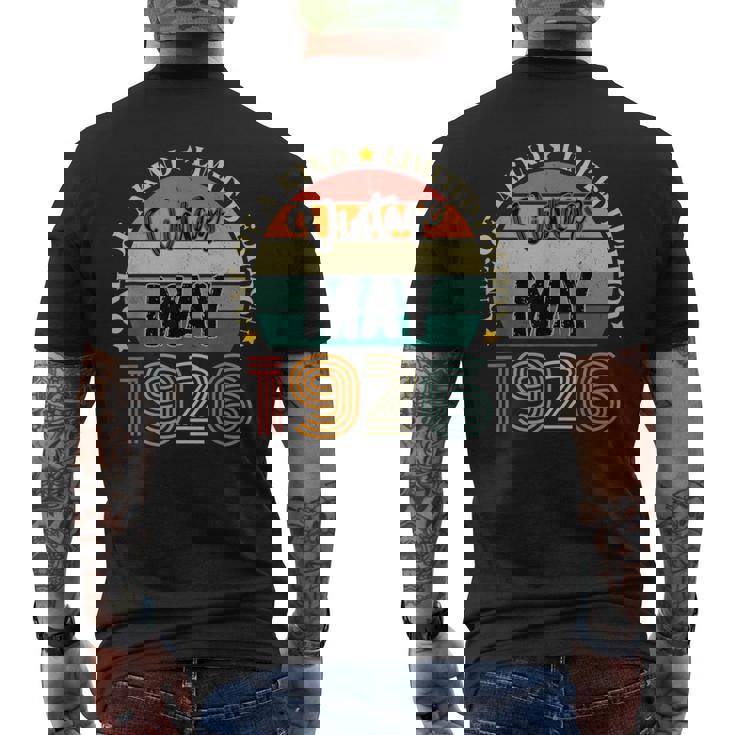 98歳 ヴィンテージ 1926年5月 98歳の誕生日 レトロ メンズTシャツ バックプリント