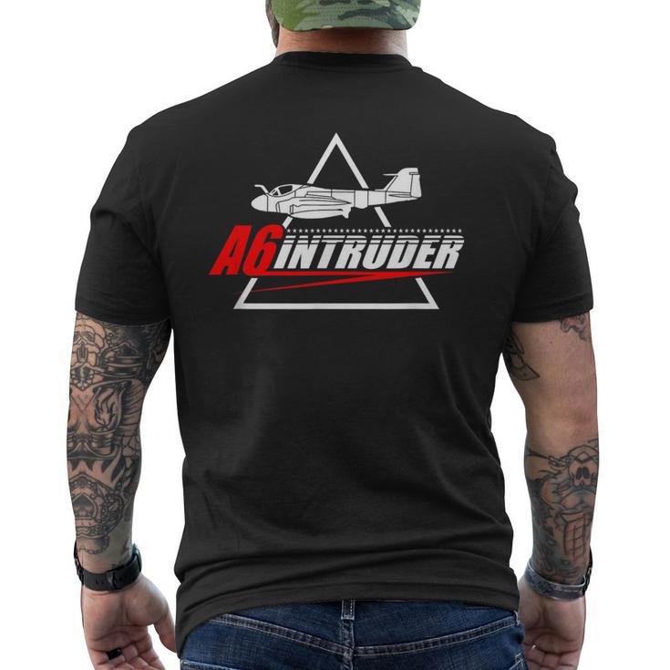 A-6 Intruder De Bombardero Azul Marino Camiseta Hombre Estampado Espalda