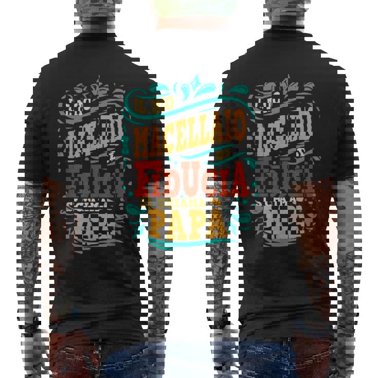 Abbigliamento Lavoro Regalo Divertente Papà Macellaio T-shirt da uomo con stampa posteriore