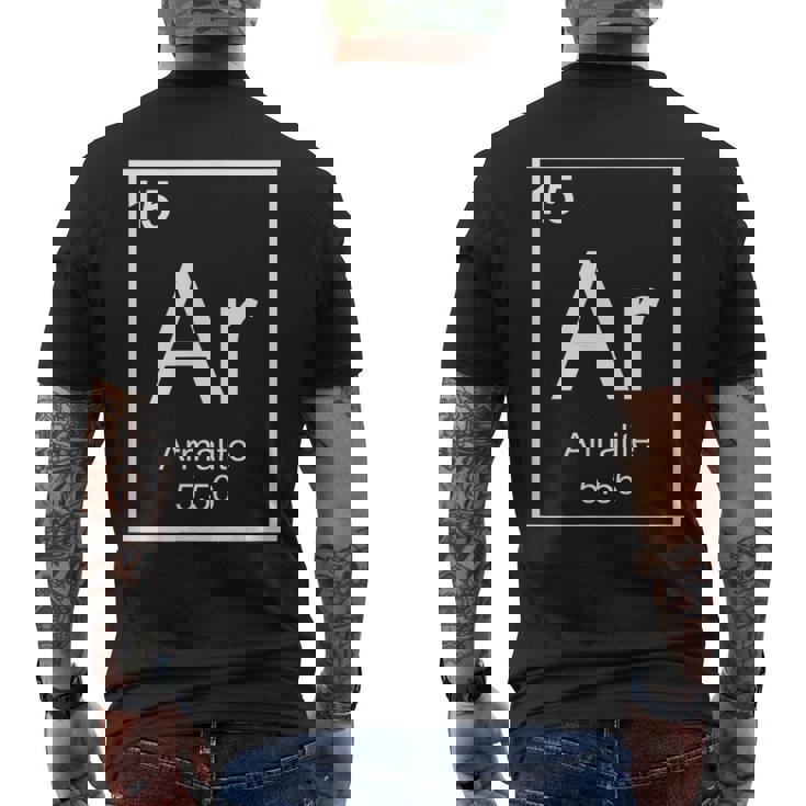 Armalite Ar-15 元素周期表 メンズTシャツ バックプリント