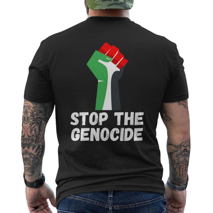 Arrêtez Le Génocide Manche Longue T-shirt imprimé au dos