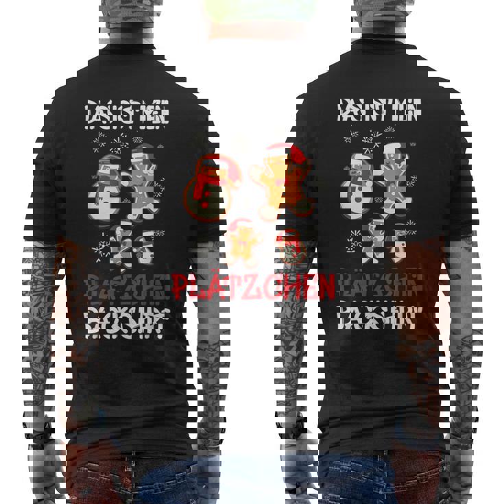 Backen Weihnachten Das Ist Mein Plätzchen Back T-Shirt mit Rückendruck