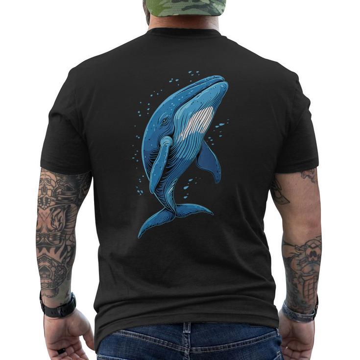 Baleine Bleue Baleines Chant Des Baleines Plongeur Baleine T-shirt imprimé au dos