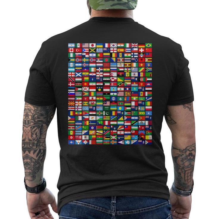 Banderas Del Mundo Banderas Internacionales Banderas De País Para Niños Camiseta Hombre Estampado Espalda