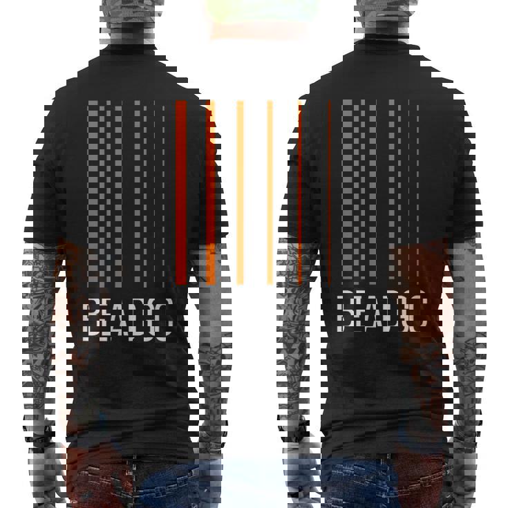 Beadgc 6弦ベースギター ベーシスト、ベースプレイヤー メンズTシャツ バックプリント