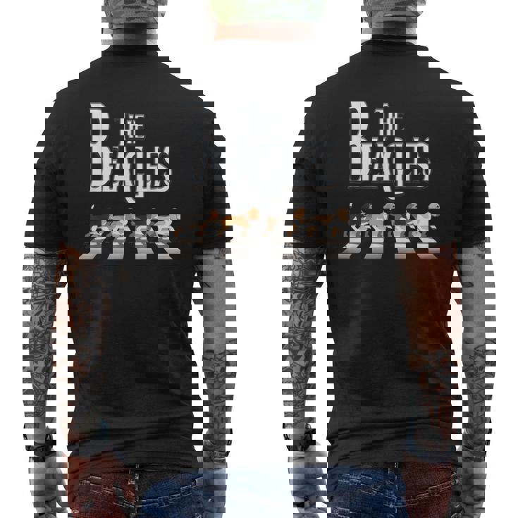 The Beagles ビーグル犬の飼い主、ビーグル犬の恋人、犬の恋人への贈り物 メンズTシャツ バックプリント