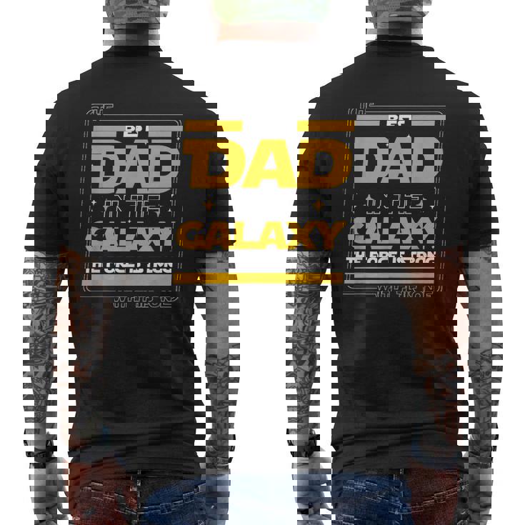 The Best Dad In The Galaxy Festa Del Papà Papà T-shirt da uomo con stampa posteriore