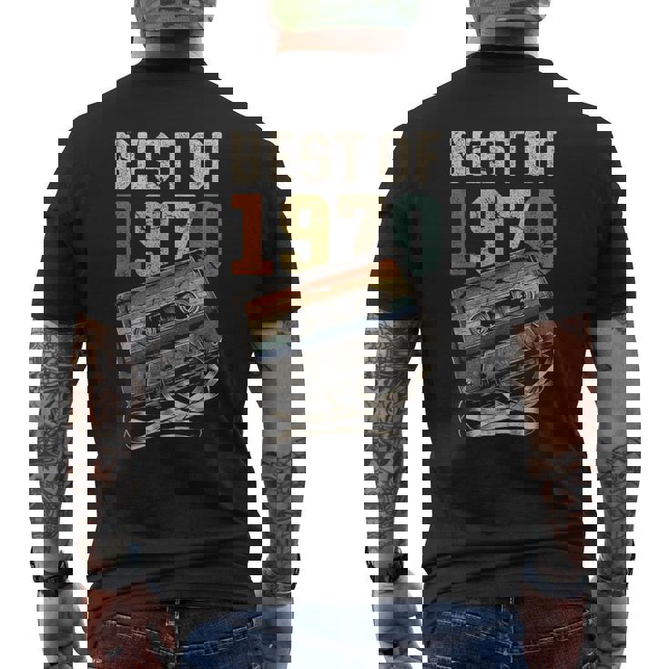 Best Of 1970 カセットテープ 56年 音楽 レトロ 誕生日 メンズTシャツ バックプリント