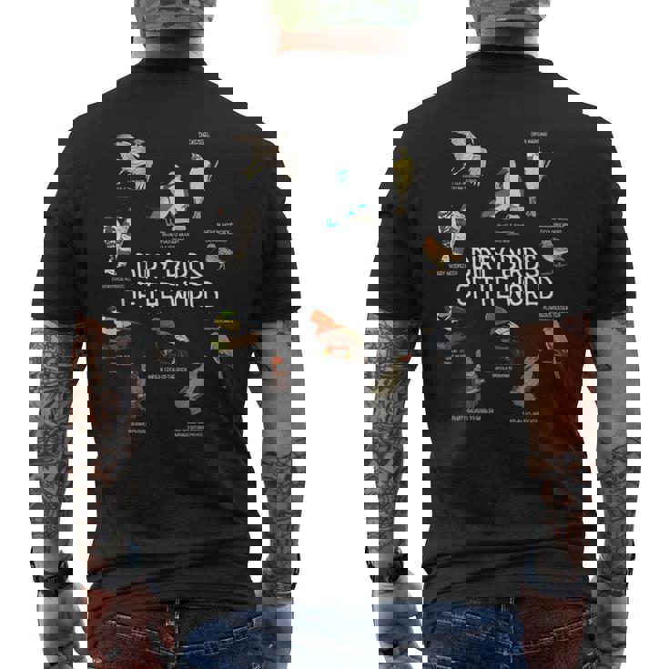 Bird Watching Dirty Birds Of The World Birding Men's Back Print T-Shirt