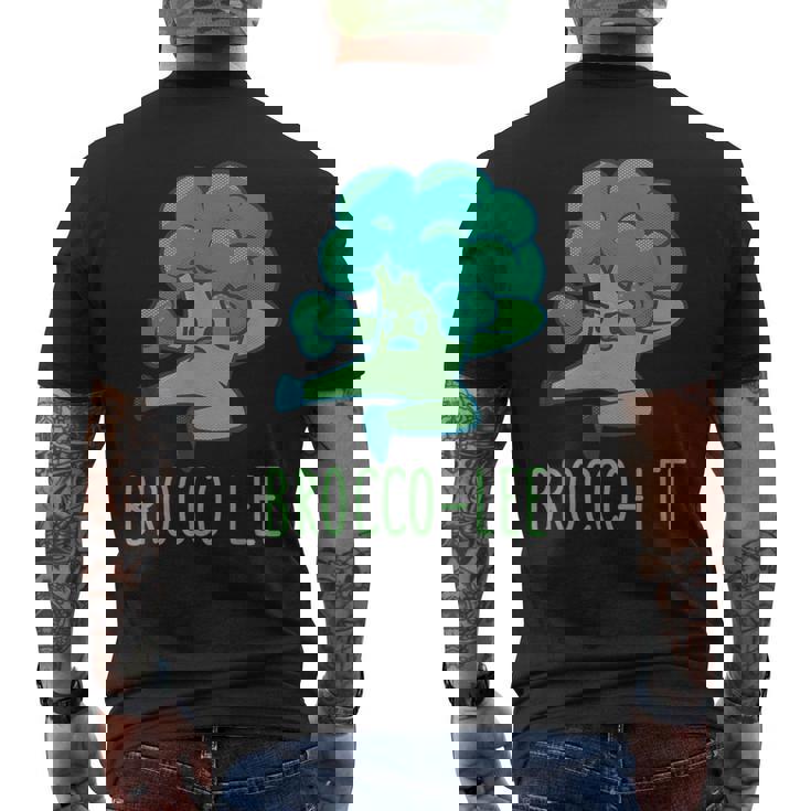 Brocco Lee Divertente Karate Kung Fu Broccolierdura T-shirt da uomo con stampa posteriore