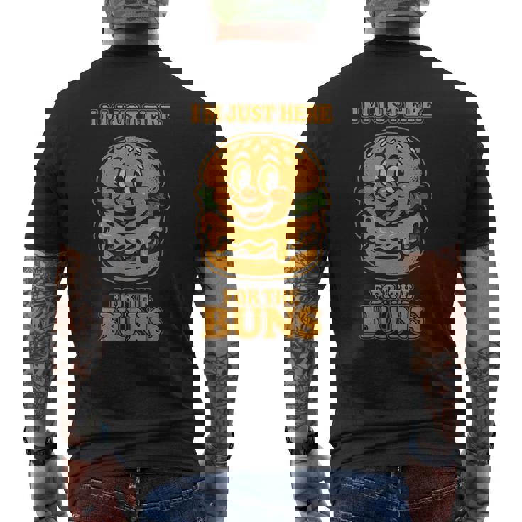 Burger Buddies 「I'm Just Here For The Buns」バーガー メンズTシャツ バックプリント