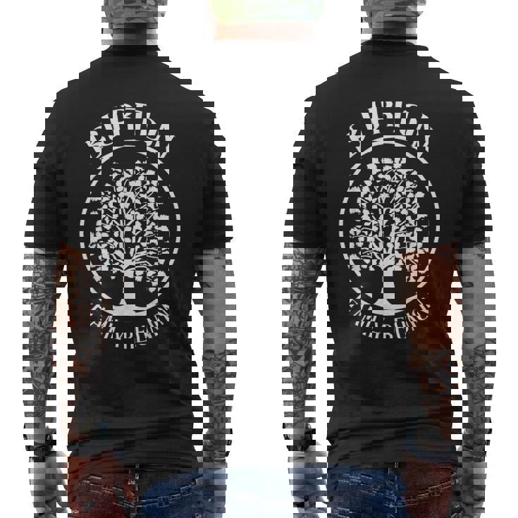 Burtonバートン 家族同窓会 強い根の木々 メンズTシャツ バックプリント