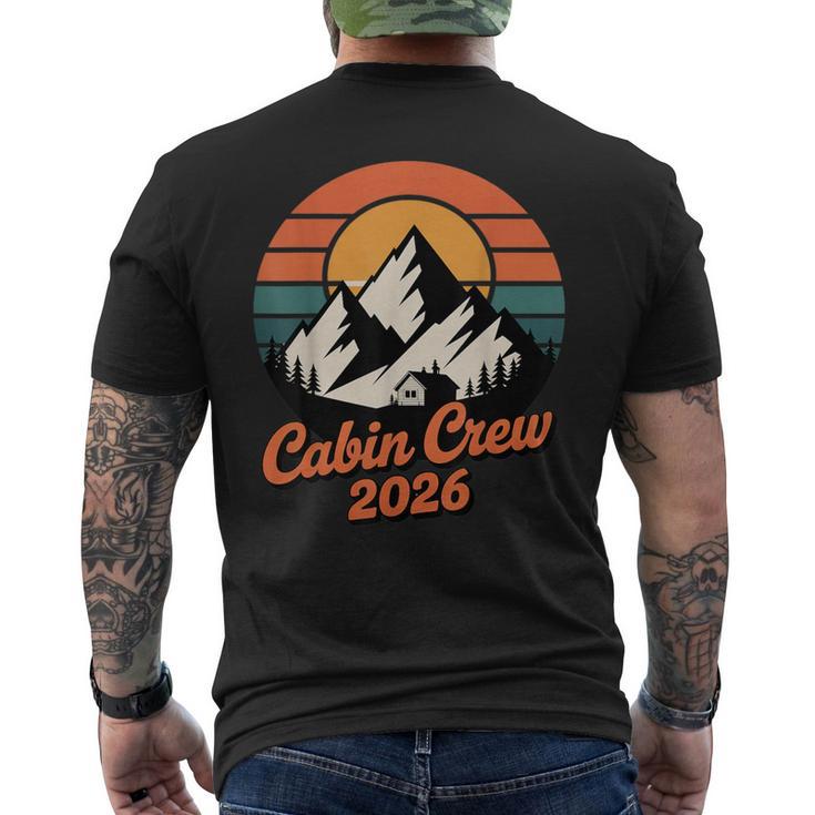 Cabin Crew 2026 Mountain Vacation Family Matching Group Men's T-shirt Back Print