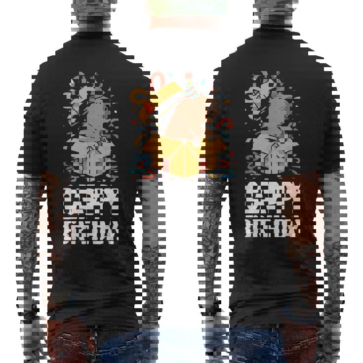 Cappy Cumpleaños Capybara Lover Cumpleaños Capibara Camiseta Hombre Estampado Espalda