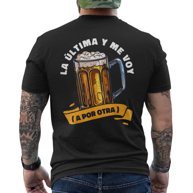 Cerveza Cervecero Cervecería Alcohol La Ultima Y Meoy Camiseta Hombre Estampado Espalda