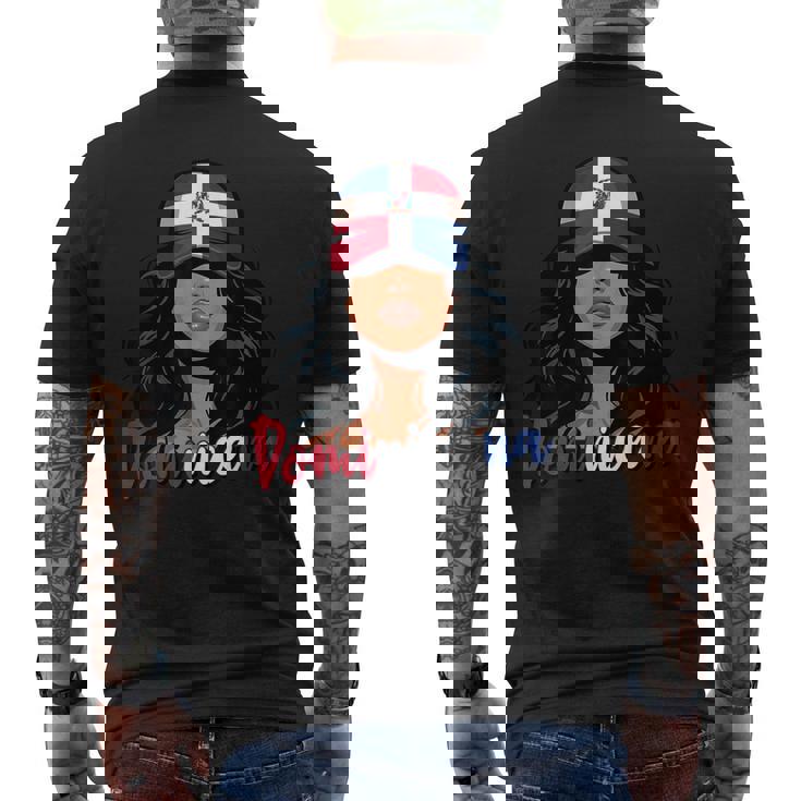 Chica Dominicana Bandera República Dominicana Orgullosa Dominicana Camiseta Hombre Estampado Espalda
