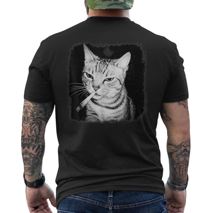 cat cigarette shirt Vintage Smoking Art Washed Unisex T-Shirt racerback tanks Cat Meme Cat Smoking Cigarette