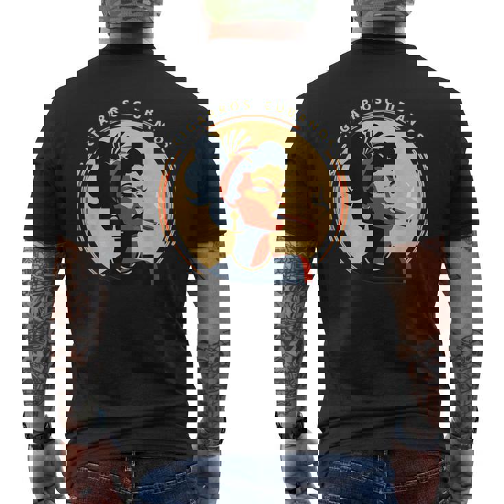 Cigarros Cubanos キューバ 葉巻 メンズTシャツ バックプリント