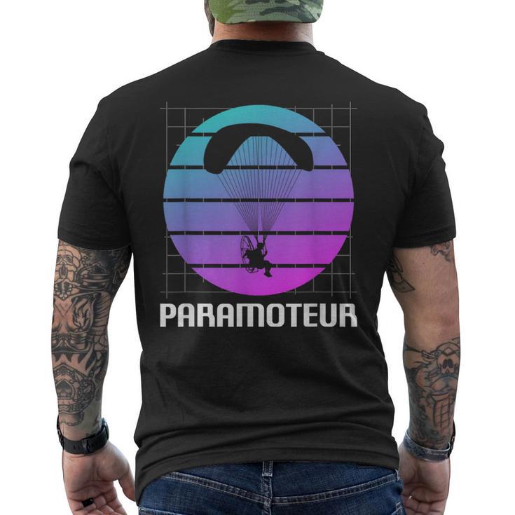 Classicintage Retro Paramoteur Parapente T-shirt imprimé au dos