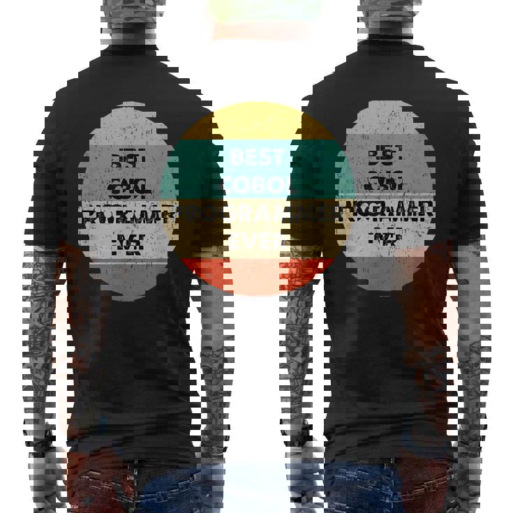 Cobol プログラマーシャツ 史上最高のコボルプログラマー メンズTシャツ バックプリント