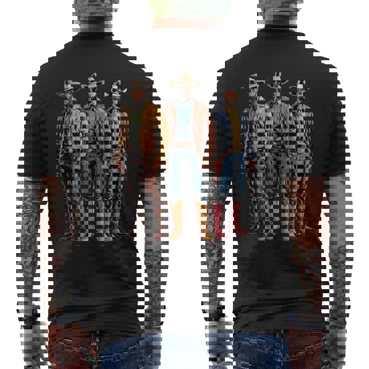 Cowboy Trio Western Outfits Strong Country Father Men Tank Top Men's Back Print T-Shirt