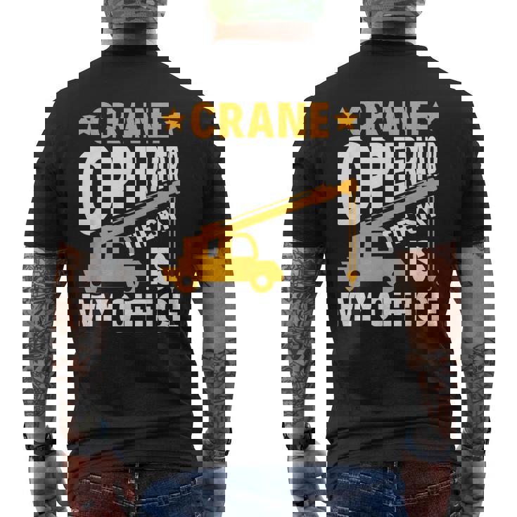 Crane Whisperer 面白いクレーン オペレーター メンズTシャツ バックプリント