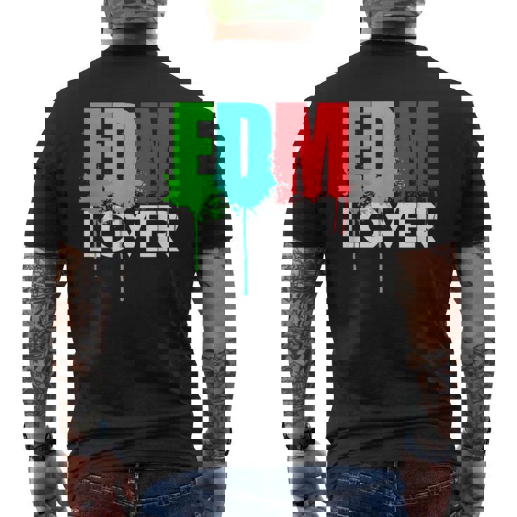 Cute Edm Cool Edm Lover Rave ホワイトインク メンズTシャツ バックプリント